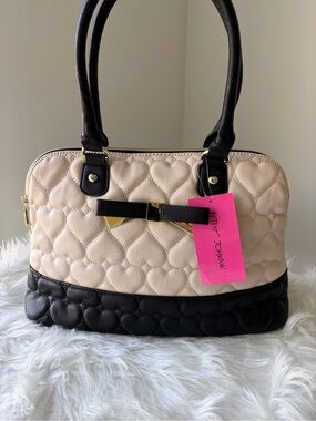 Betsey Johnson Quilted Heart handbag